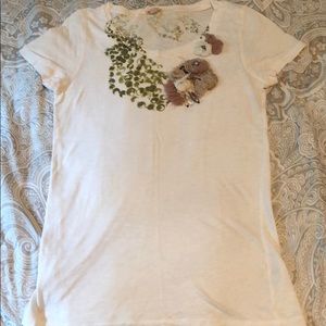 4/$20 J Crew Tee, floral, small
